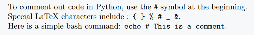 Whatever you pass as an argument to the verb command will be printed without any changes.