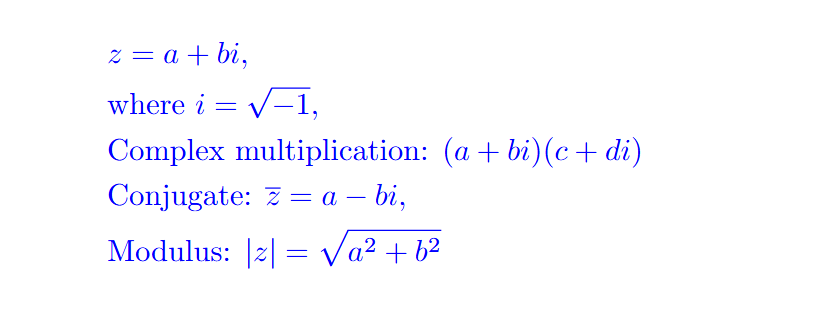Block of math equation